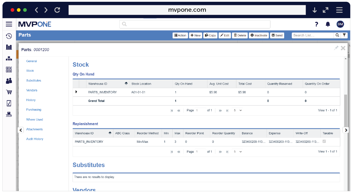 screenshot of MVP One